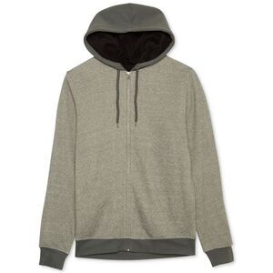 Jem Mens Sherpa-Lined Hoodie Sweatshirt, charcoal, S